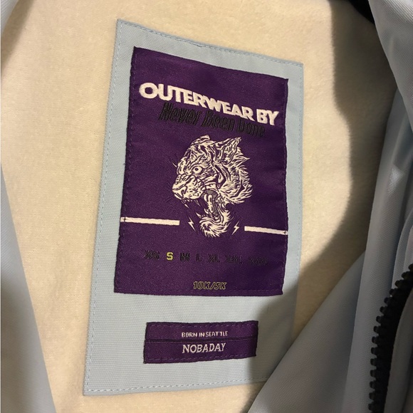 Nobaday Anorak Snow Jacket 10k/5k insulated fleece lined sz S NBD Ski - Picture 8 of 8